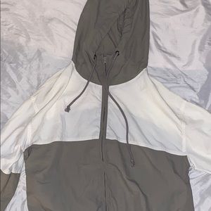 White and Gray Sport Jacket